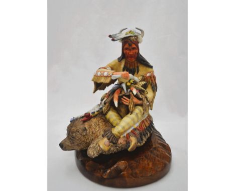 Bisque Porcelain Decorated, hand created, hand painted by the Artisans of the Cybis Studio in Trenton, NJ, USA. Featuring the