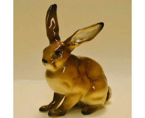 Fine Porcelain Glazed Decorated, hand made, hand painted by the Artisans of The Hutschenreuther Studio. Featuring a Rabbit, S