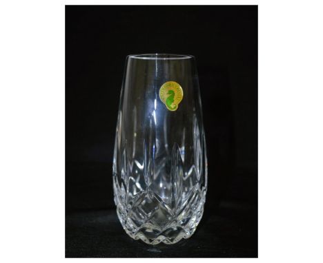 Fine Crystal Hand Blown by the Craftsmen at Waterford in Ireland, this Vintage hand cut crystal Vase represents the fine qual