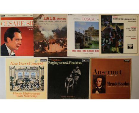 CLASSICAL - DECCA SXL LPs. Tremendous bundle of 7 x stereo Decca 'SXL' LPs, 6 of which are the first editions. Works/Performe