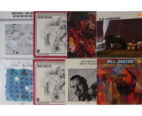 FREE/IMPROV/ECM/EURO JAZZ LPs. Chin stroke inducing pack of 23 x LPs, reaching toward the freer end of Jazz. Titles and artis