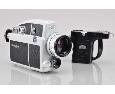 A Zeiss Ikon Moviflex Super 8mm Cine Camera, untested, body G-VG, with Carl Zeiss Vario Sonnar lens, G-VG, two Kodachrome II 