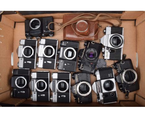 A Tray of Eastern Bloc Cameras, a FED 4, shutter working, light cell responsive, self timer working, self timer working, body