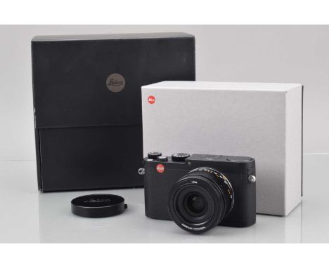 A Leica X Type 113 Digital Camera, black, untested, no battery/charger, body VG, with Simmilux 23mm f/1.7 lens, elements VG, 