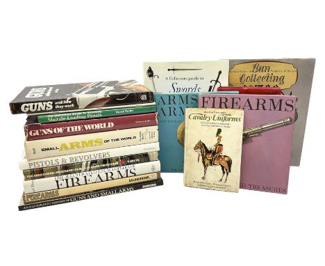Sixteen books on Militaria, including A Collectors Guide to Swords, Daggers &amp; Cutlasses, Cavalry Uniforms, Guns and how t