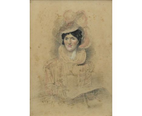 Circle of George Richmond RA (1809-1896)Portrait of Lady Leith of Fife, Sister of Disney ThorpeIndistinctly signed and dated 