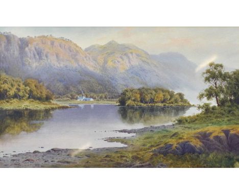 Edward H Thompson (1866-1945)Lakeland landscapeSigned and dated 1923, watercolour, 25.5cm by 43cmNot examined out of the fram