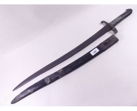 A Belgium WWI bayonet and scabbard