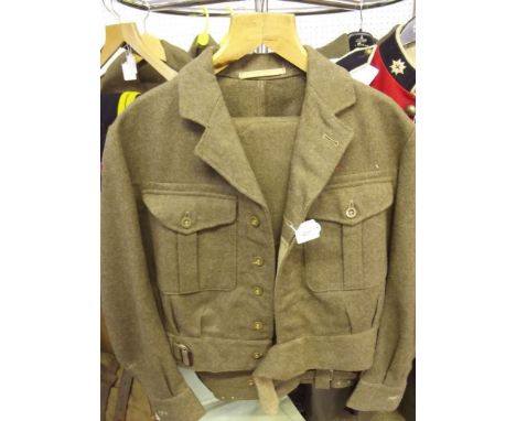 A WWII army mess jacket and trousers 