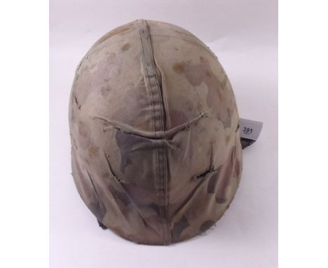 An American Vietnam army helmet