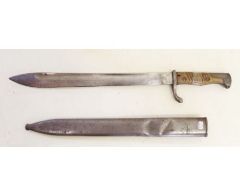 A WWI German bayonet 1916, with scabbard