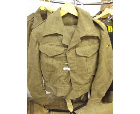 A WWII army mess jacket and trousers