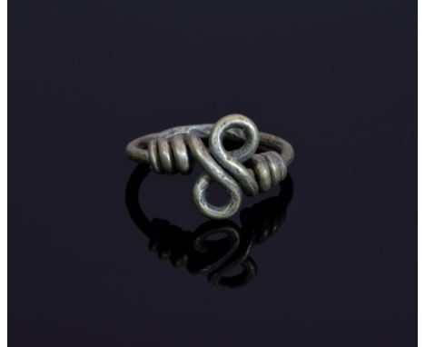 An interesting medieval ring with twisted "knot" type bezel. It is accepted that the knot was a symbol of unbreakable bond an