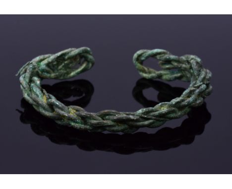 Early Medieval, Viking twisted bracelet - "Arm Ring". Such type of bracelet was given to the young male children as a symbol 