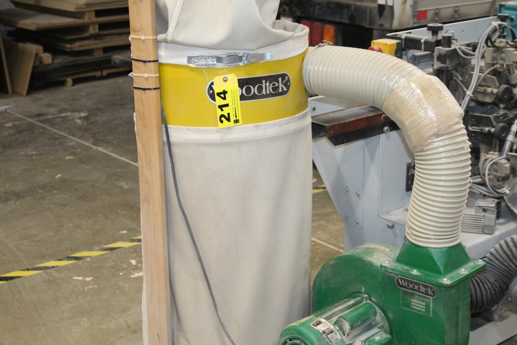 WOODTEK 2 HP BAG DUST COLLECTOR, S/N 184033