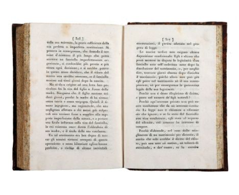 Manoscritto. Motivi, rapporti e discussioni che si fecero al corpo legislativo francese per la formazione del codice Napoleon