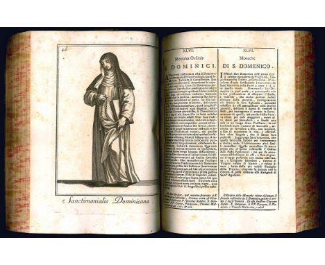 Bonanni Filippo. Ordinum religiosorum in ecclesia militanti catalogus eorumque indumenta in iconibus expressa, & oblata Cleme