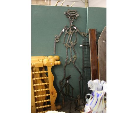 hand made Spanner Man and Son Garden Ornaments