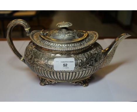 Victorian Silver Teapot by Henry Atkins