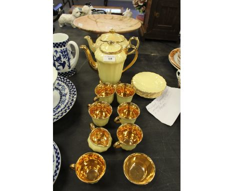 Yellow &amp; Gilded Wade Tea &amp; Coffee Service