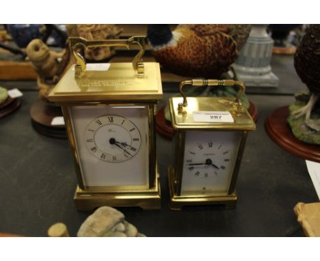 Weiss Mantel Clock - presented Jose De Souza &amp; other French Carriage Clock