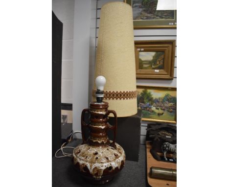 A 1970s West German lamp in the Fat Lava style, measuring 63cm high