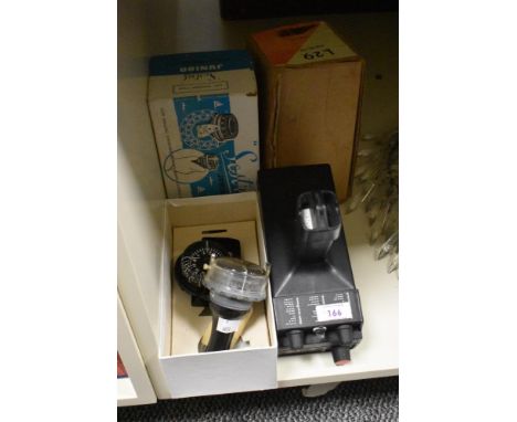 A vintage Sestrel junior compass with box, a L29 Aqualite and a Seafix 2000 Seafarer range.