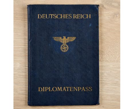 Deutsches Reich 1933 - 1945 - Reichsaussenministerium - Diplomatisches Korps : Diplomatenpaß des Deutschen Botschafters in Ro