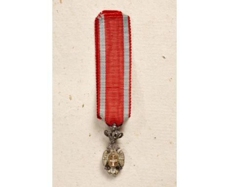Ausländische Orden &amp; Ehrenzeichen - Serbien : Serbien: Orden vom weissen Adler Miniatur des Ritterkreuzes 2.Modell, 1903-