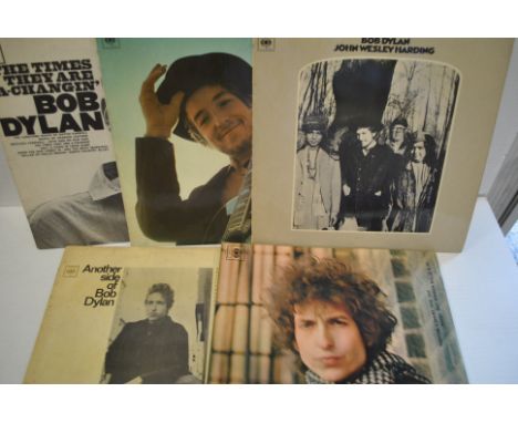 Bob Dylan LPs, five original UK Mono Albums: Blonde on Blonde , Another Side Of , The Times They Are A Changing, Nashville Sk