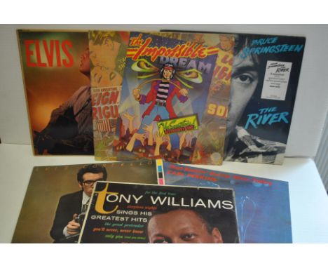 LP Records, approximately fifty albums of various genres with artists including Elvis, Harry Nilsson, Bruce Springsteen, SAHB