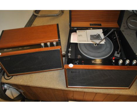 Record Player & Stereo Unit, Hacker Grenadier GP 45 with a Garrard deck 2025TC together with Grenadier stereo unit SA 45 loud