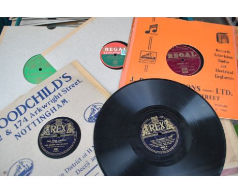 10" 78s Various labels, two hundred plus Regal, Zonophone and Regal Zonophone plus approximately fifty on Rex and Imperial la