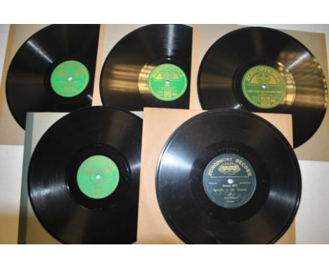 Zonophone Label 78s, approximatlety fifty 10" of mixed genre including Clarkson Rose, Geo Lashwood, Maidie Scott, Flora Crome