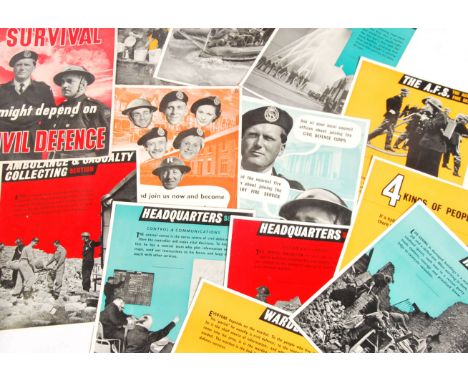 A good collection of original WW2 / mid century Home Office Issue military posters. Each with colour print being prepared by 