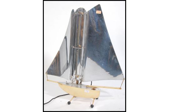 A 1930's Art Deco ' Bunting ' designer Sailboat Radiant Heater by Bunting