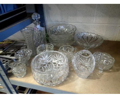 Quantity of mixed glassware and crystal. Not available for in-house P&amp;P 