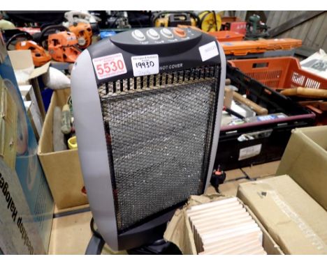 Dunelm halogen heater. All electrical items in this lot have been PAT tested for safety and have passed. This does not confir