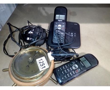 Gigaset portable phone set and barometer. Not available for in-house P&amp;P 