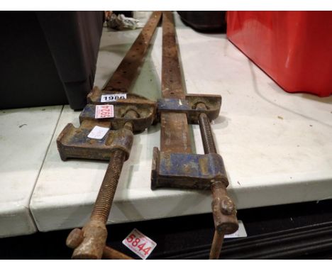 Two long F clamps. Not available for in-house P&amp;P 