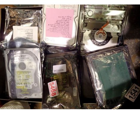 Six mixed internal hard drives. Not available for in-house P&amp;P 