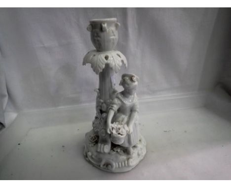 Continental porcelain figure stamped with cross swords, A/F. UK P&amp;P Group 3 (£30+VAT for the first lot and £8+VAT for sub