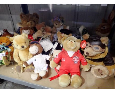 Shelf of bears/plush toys. Not available for in-house P&amp;P 