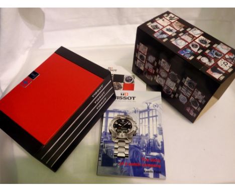 Tissot wristwatch box with paperwork. UK P&amp;P Group 1 (£16+VAT for the first lot and £2+VAT for subsequent lots) 