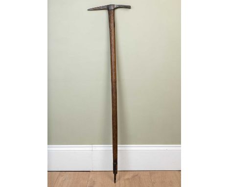 An ice axe by Beale &amp; Cloves, c.1900, 107cm longSigns of use, minor rust and 4-5 old woodworm holes