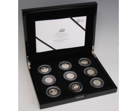 Great Britain, cased 25th anniversary 1987-2012 The Silver Portrait Collection First Strikes silver 9-coin set (1)