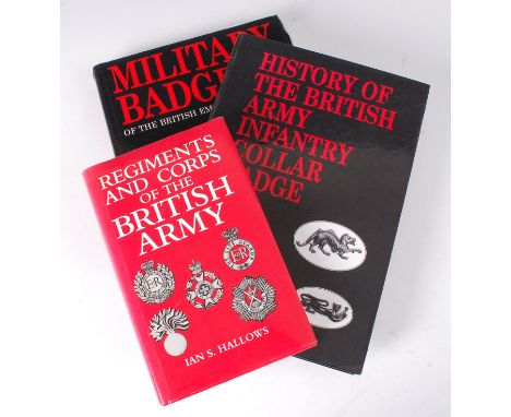 A box of assorted military reference and collectors books, titles to include Military Badges of the British Empire 1914-18, b