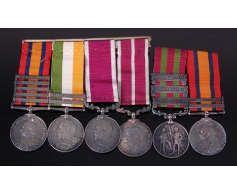 A collection of various medals all relating to the Collins family to include a group of four comprising of Queen's South Afri