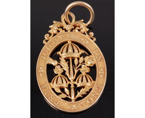 The Most Honourable Order of Bath, Civil Division, Companion's (C.B.) breast badge in 18ct gold, makers mark R & S Garrard & 