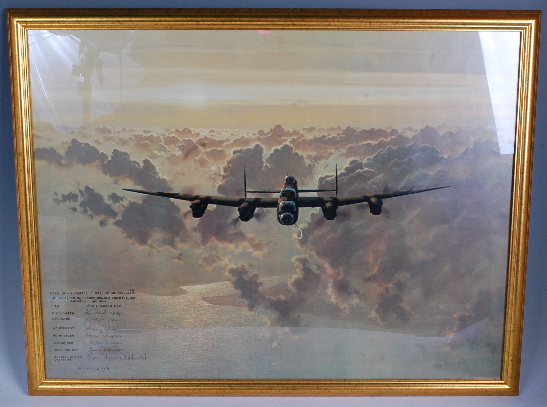 After Gerald Coulson, Outbound Lancaster Bomber Crossing The East Coast ...